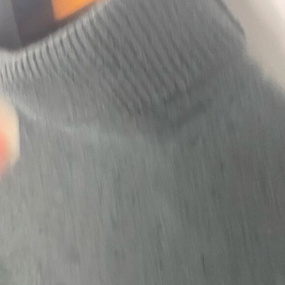 Women's LIT Activewear Wool Blend Cropped Turtleneck Sweater Green M - Picture 7 of 9